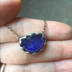 Silpada blue lapis sterling silver necklace